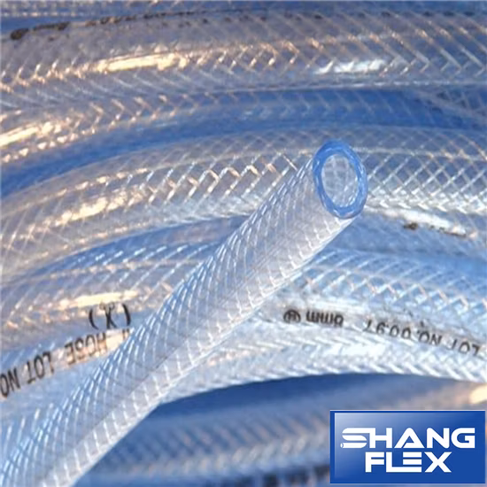 Гибкий армированный водяной шланг из ПВХ с пластиковой оплеткой 1/4–3 дюйма/мягкий ирригационный шланг